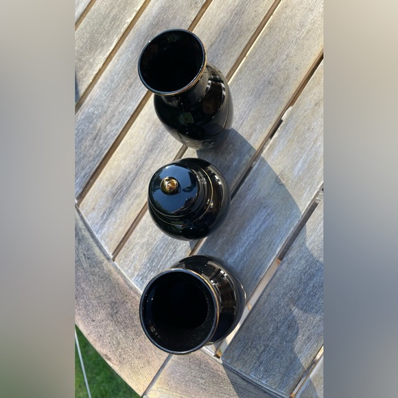 Cabinet set - 3 parts, 2 Vases 1 Temple Jar - Vintage - Dragon - ceramic - Picture 3 of 8